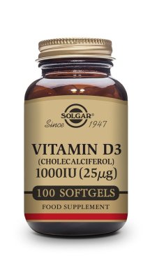 VITAMINA D3 1000 UI (25 μg) (Aceite de Hígado de Pescado y Colecalciferol) – 100 CÁPSULAS BLANDAS